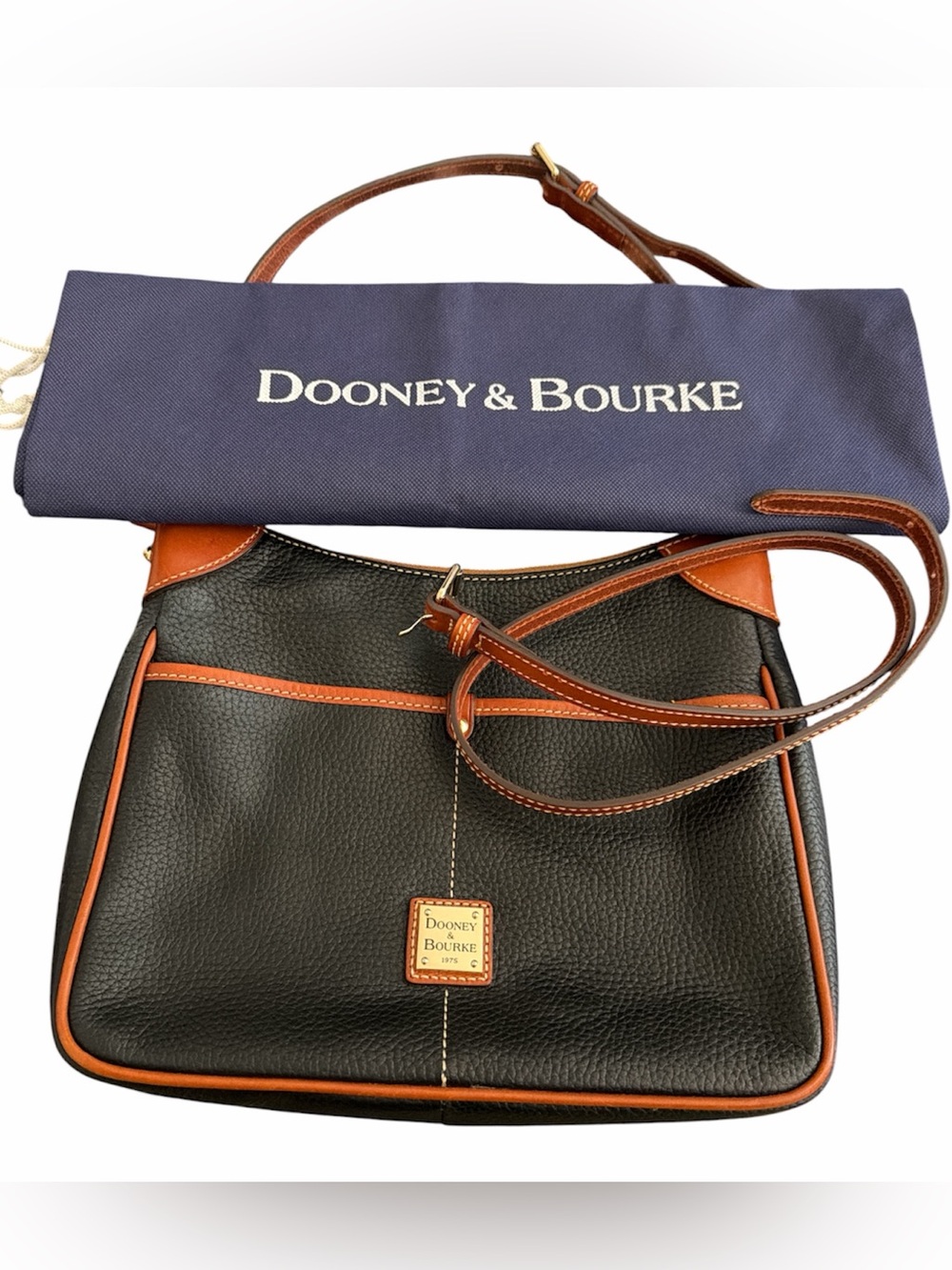 Dooney & Bourke Kimberly Pebble Grain Black Leather Crossbody - NWOT